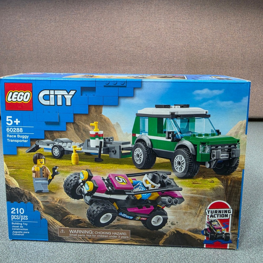 LEGO City Race Buggy Transporter 60288 Kids Multicolor New 210 Pieces